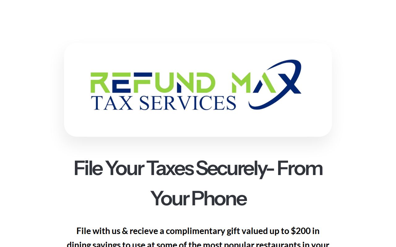 Refund Max Landing Page